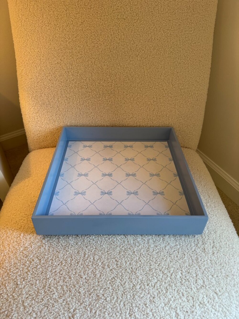 Blue Bow Serving Tray